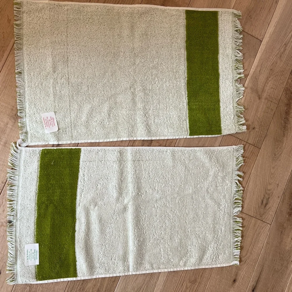 MCM vintage pair of hand towels